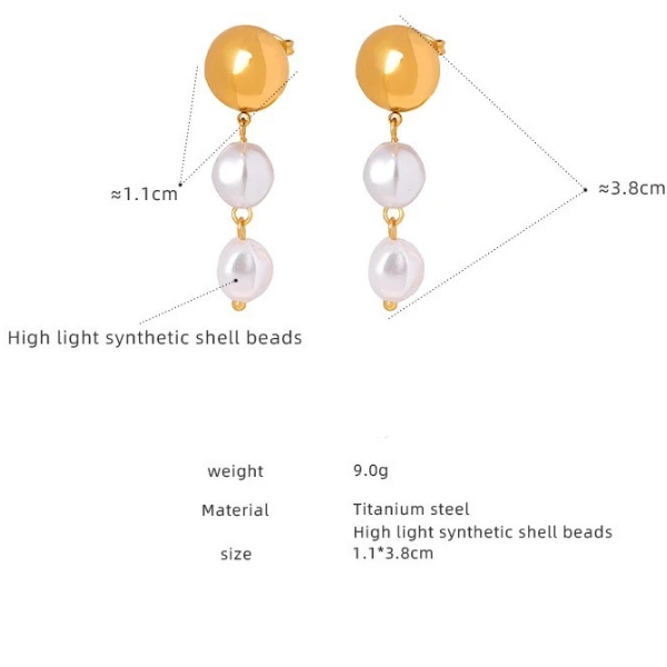TASSEL PEARL EARRINGS.