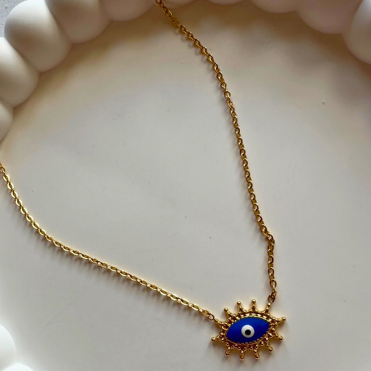 EYE VINTAGE NECKLACE WITH E-COATED.